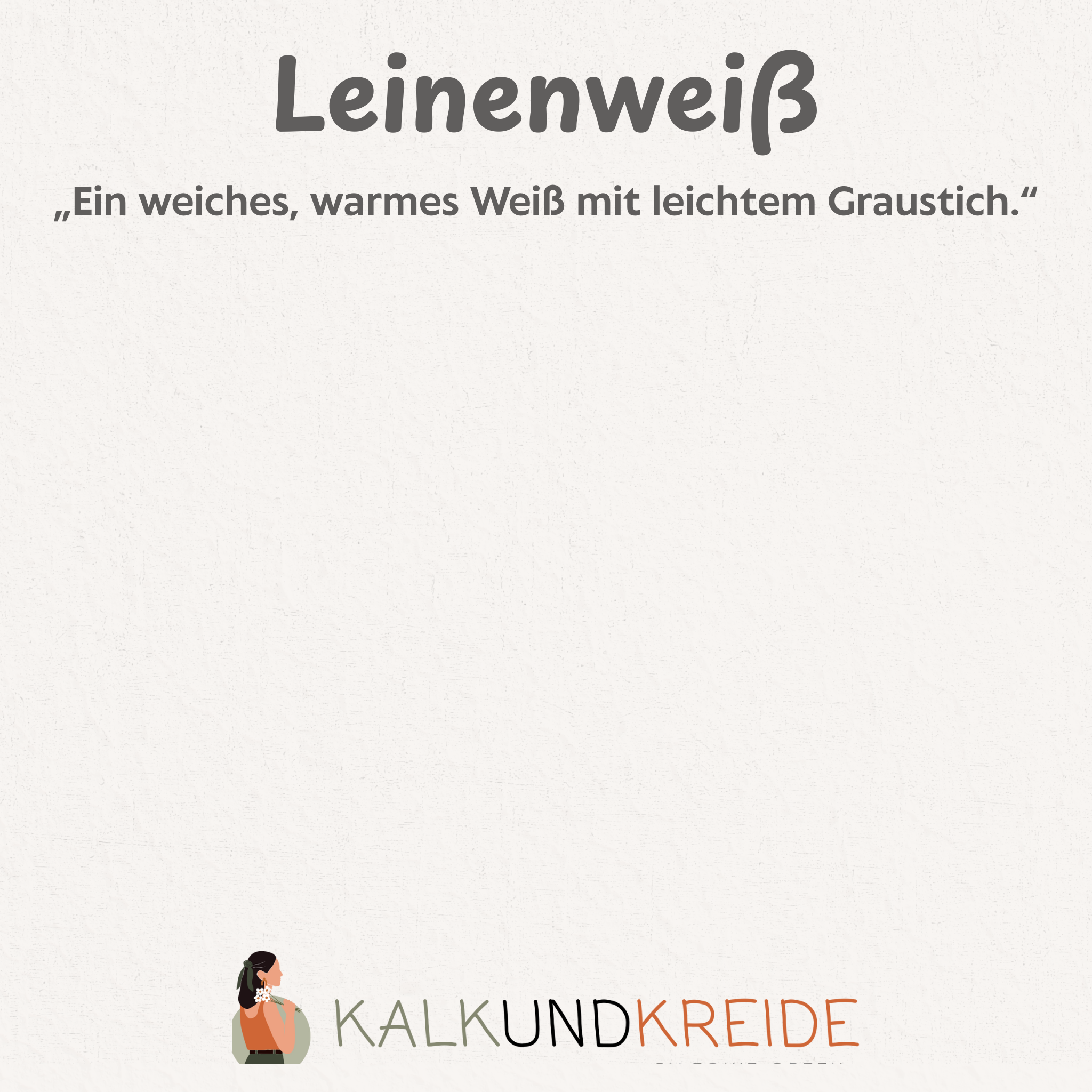 Pudrig-Matte Wandfarbe "Leinenweiß"