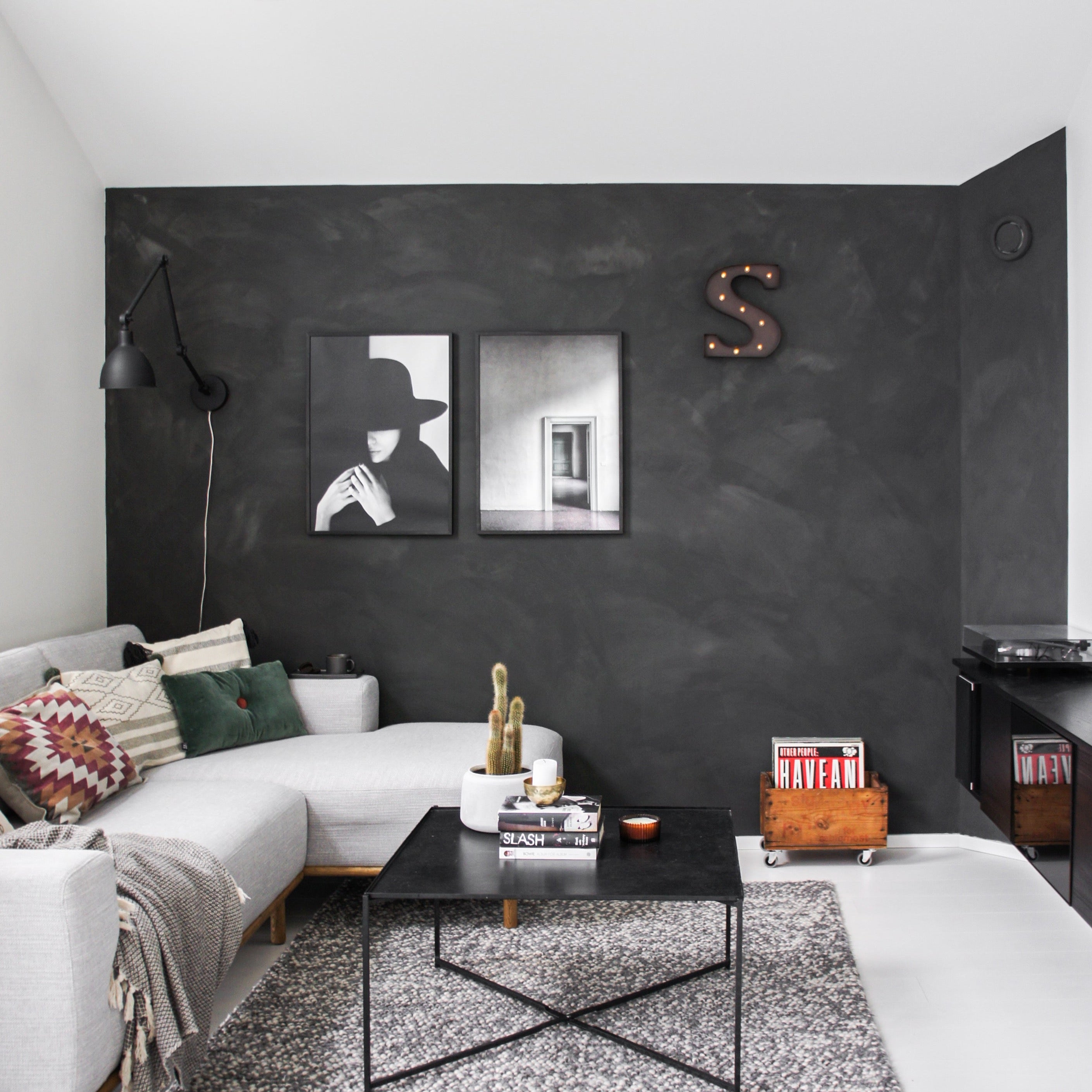 Fresco Kalkfarbe "Black Smoke"