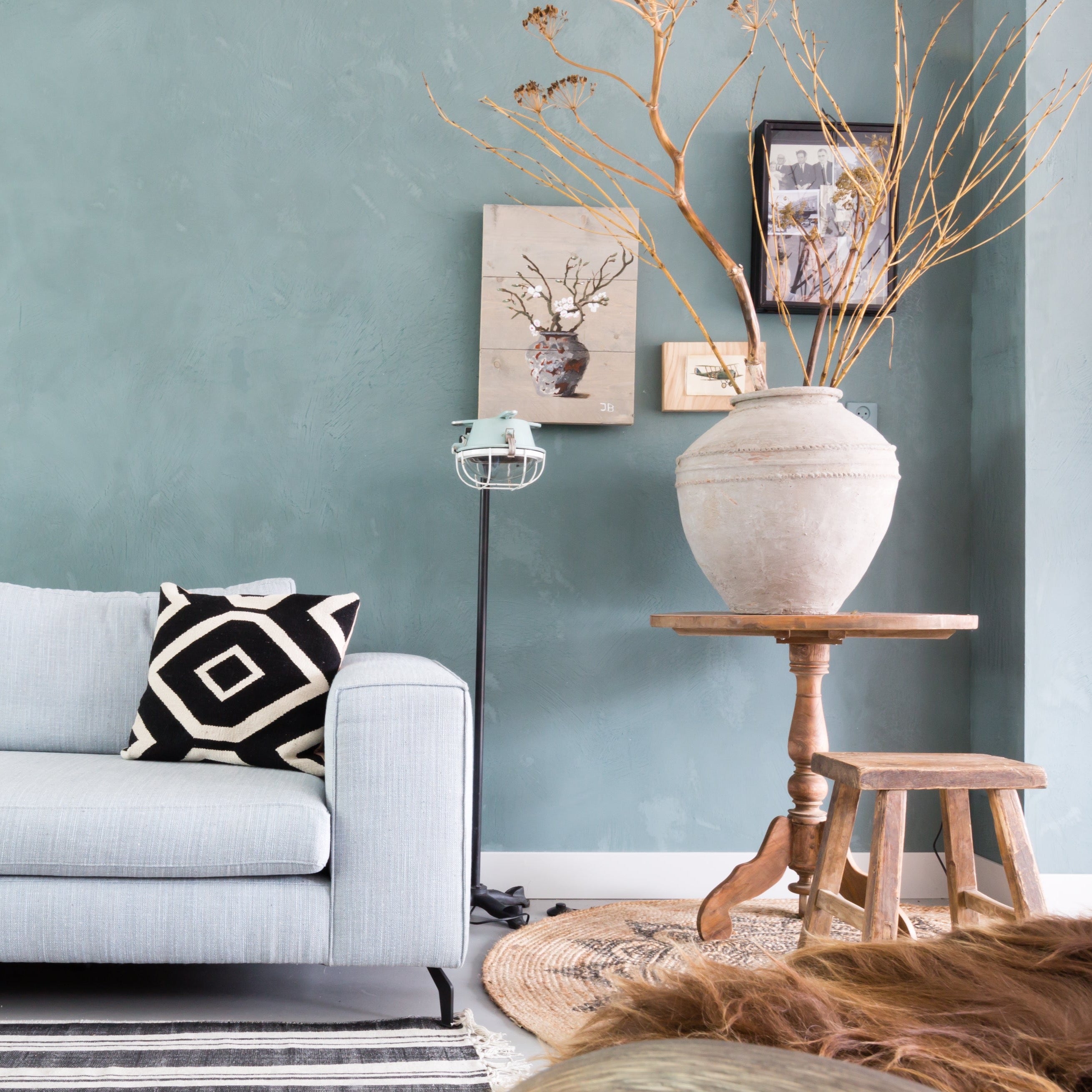 Fresco Kalkfarbe "Blue Reef"