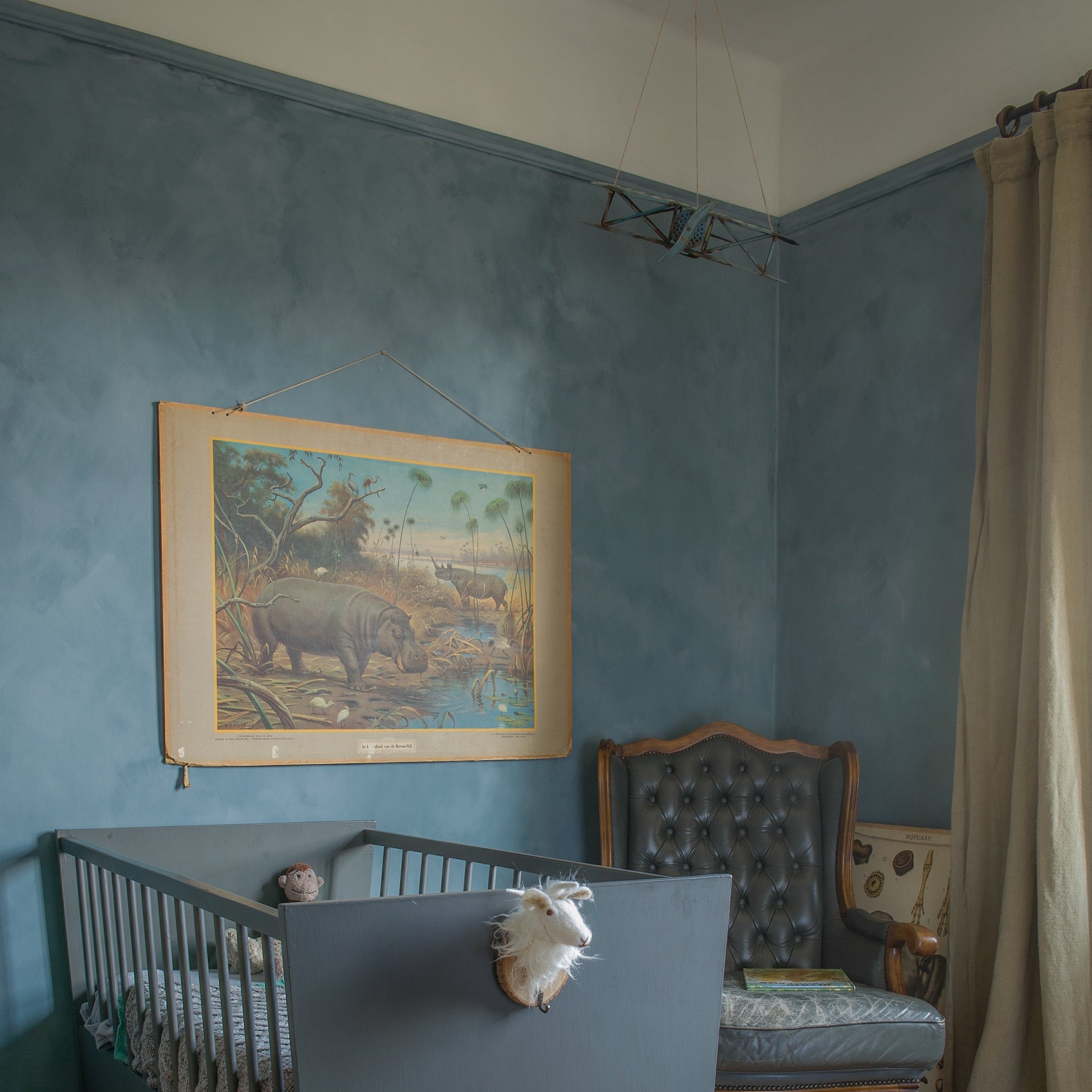 Fresco Kalkfarbe "Country Blue"