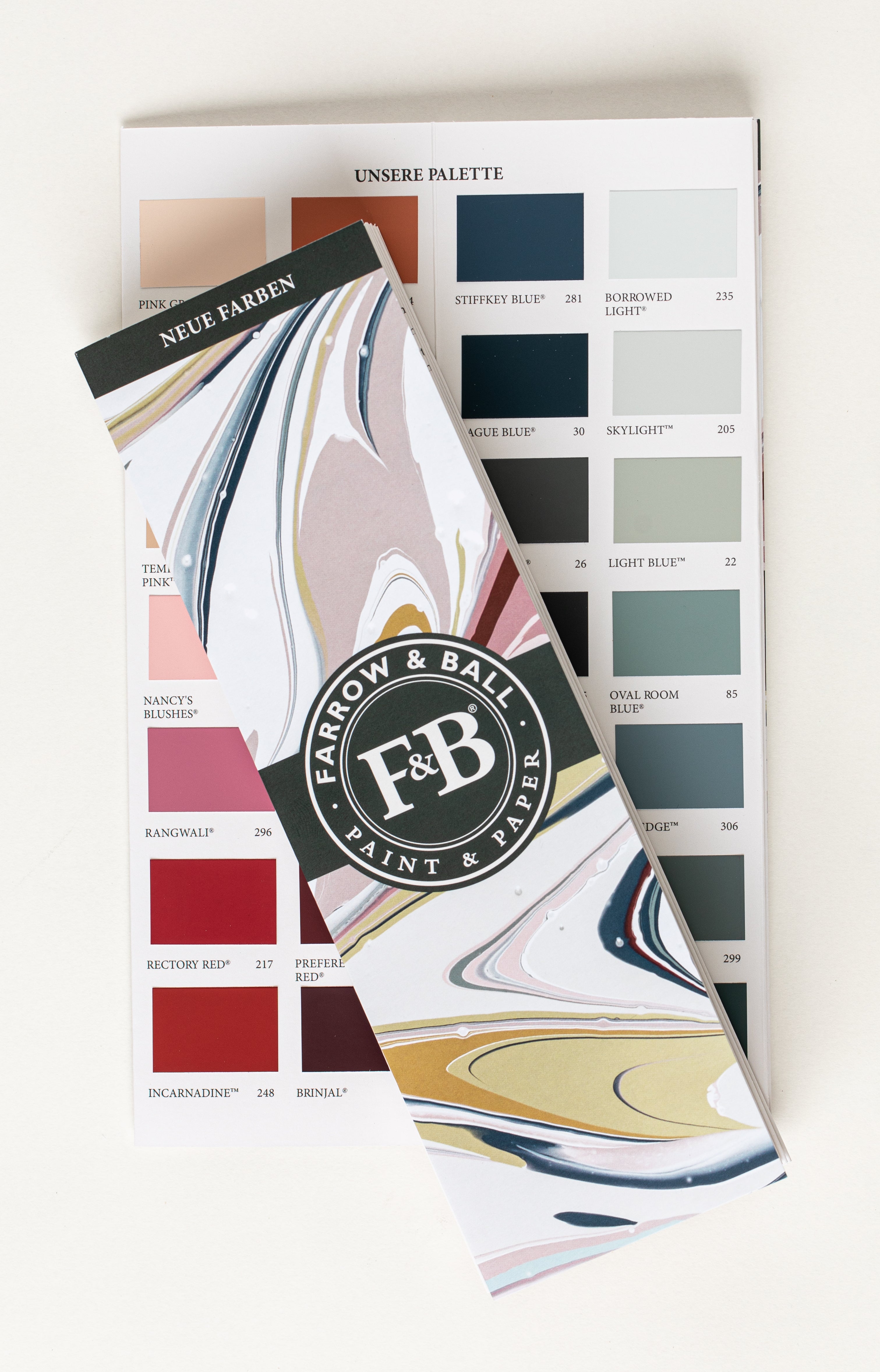 Farrow & Ball Farbkarte, 10 Stück