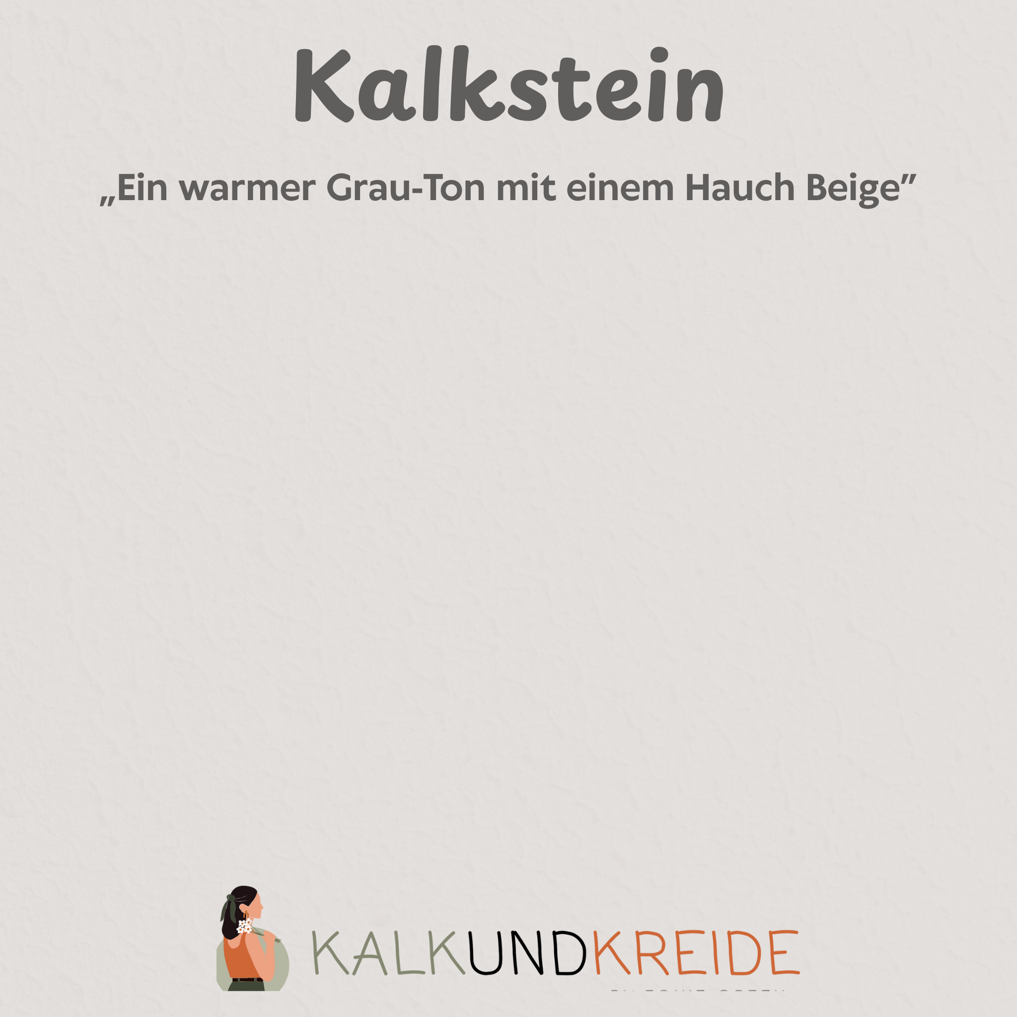 Pudrig-Matte Wandfarbe "Kalkstein"
