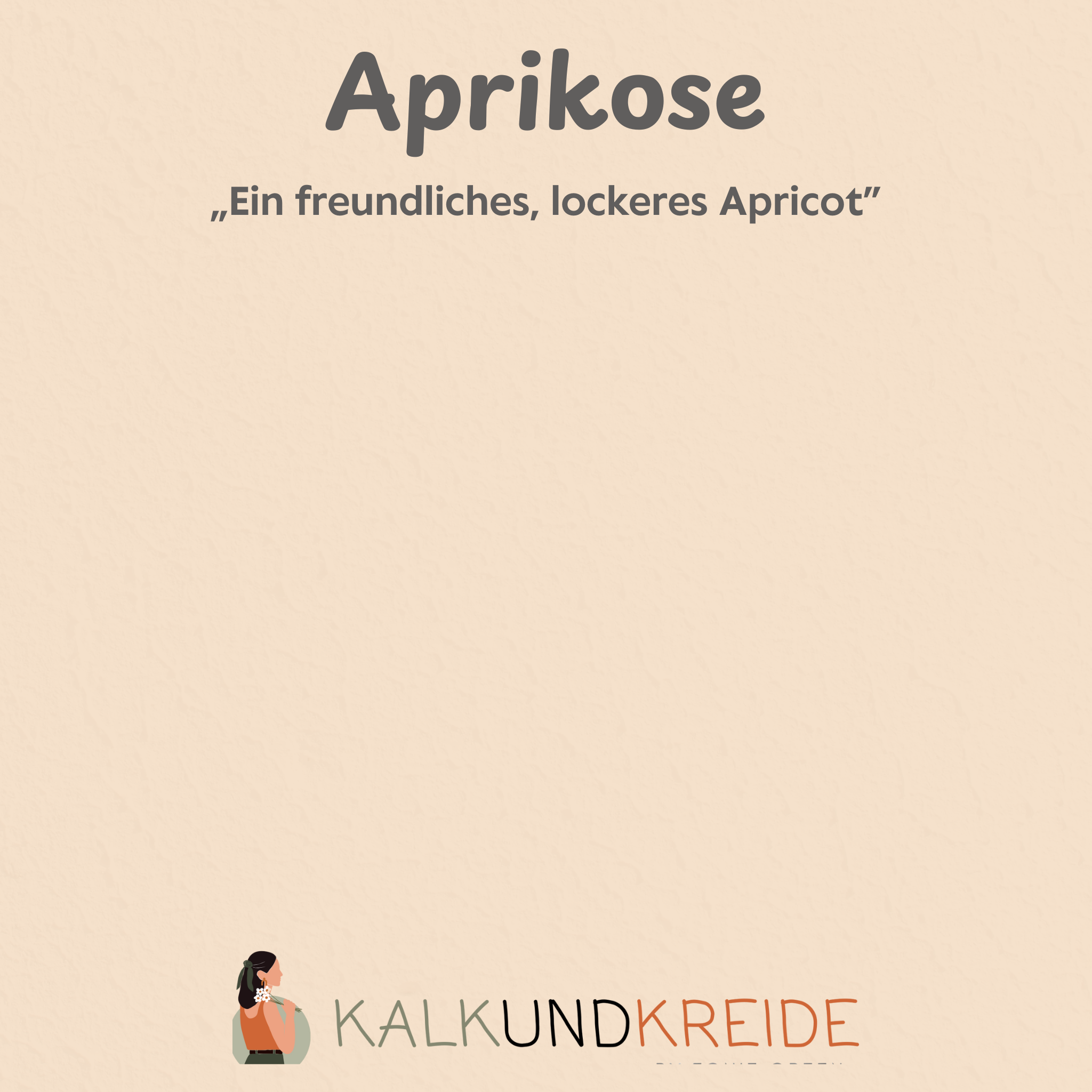 Matte Möbel-/Lackfarbe "Aprikose"