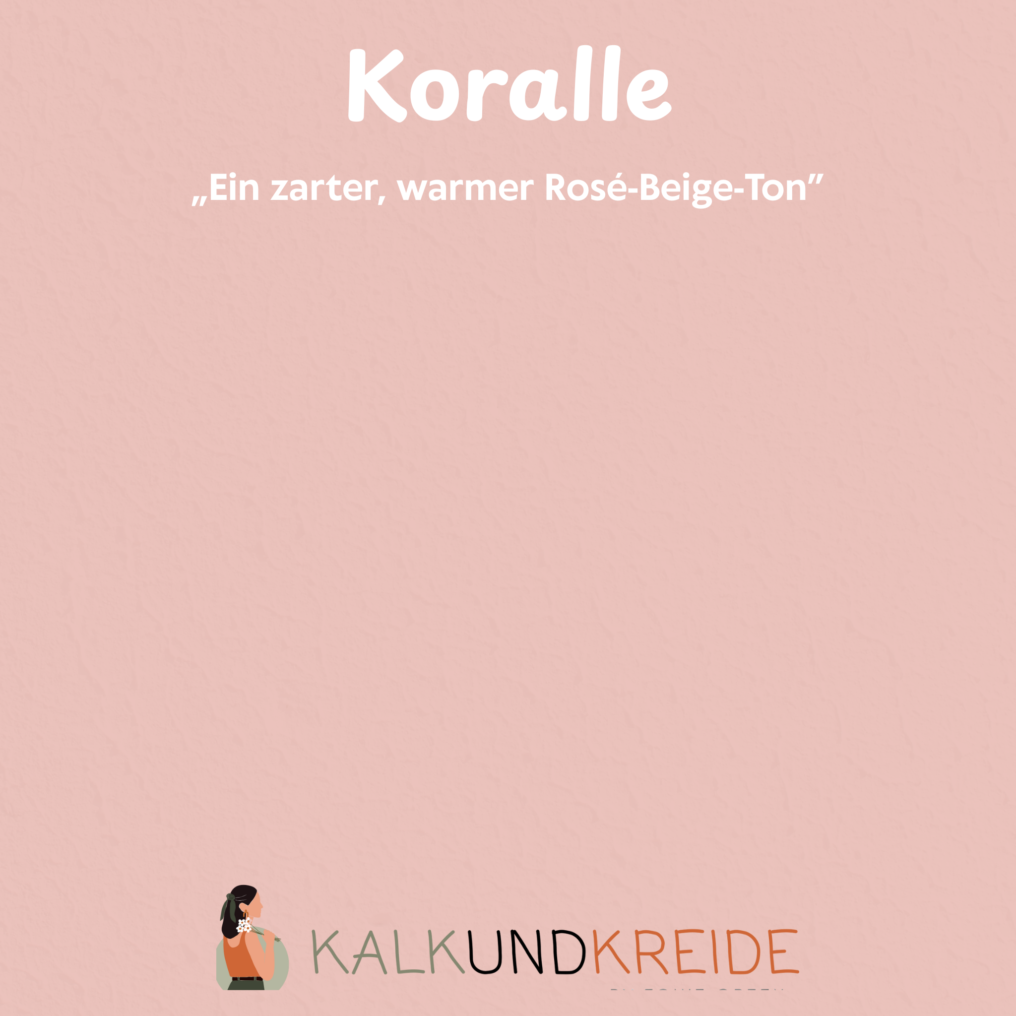 Pudrig-Matte Wandfarbe "Koralle"