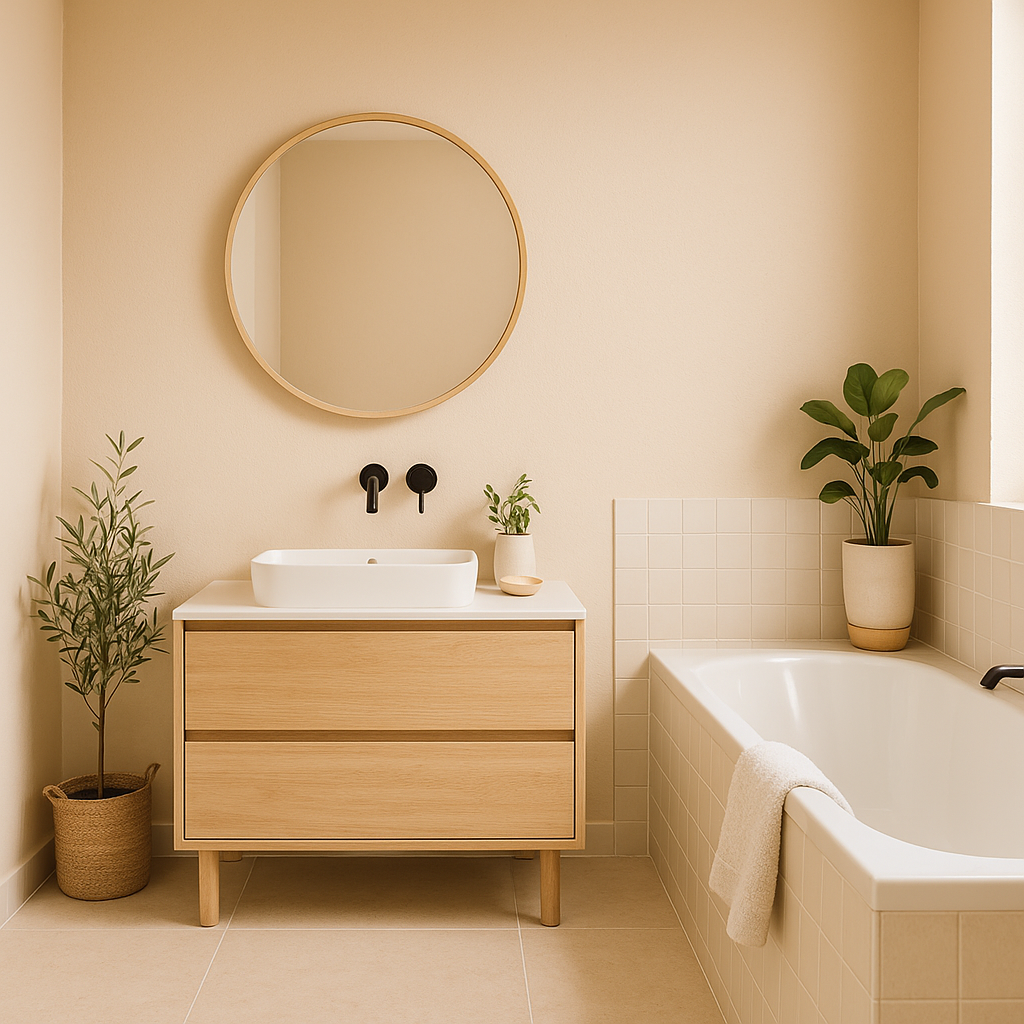 Pudrig-Matte Wandfarbe "Aprikose"