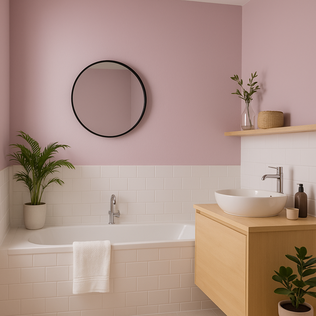 Pudrig-Matte Wandfarbe "Beerenstaub"