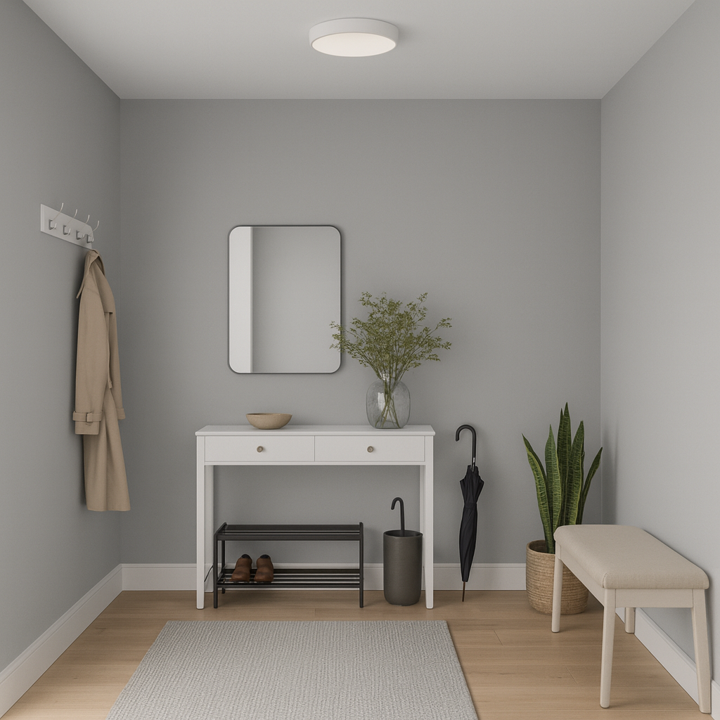 Pudrig-Matte Wandfarbe "Elefantengrau"