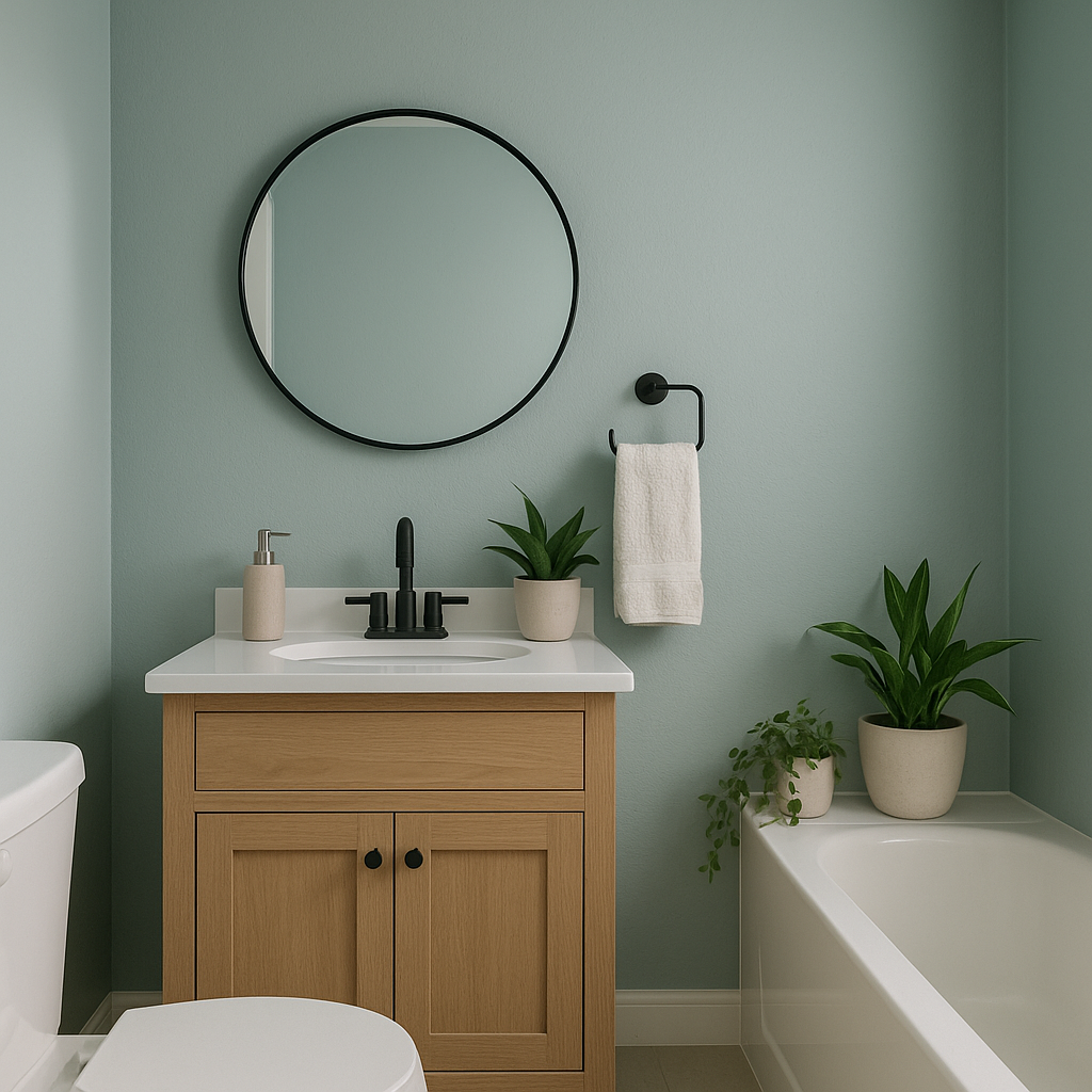 Pudrig-Matte Wandfarbe "Eukalyptus"