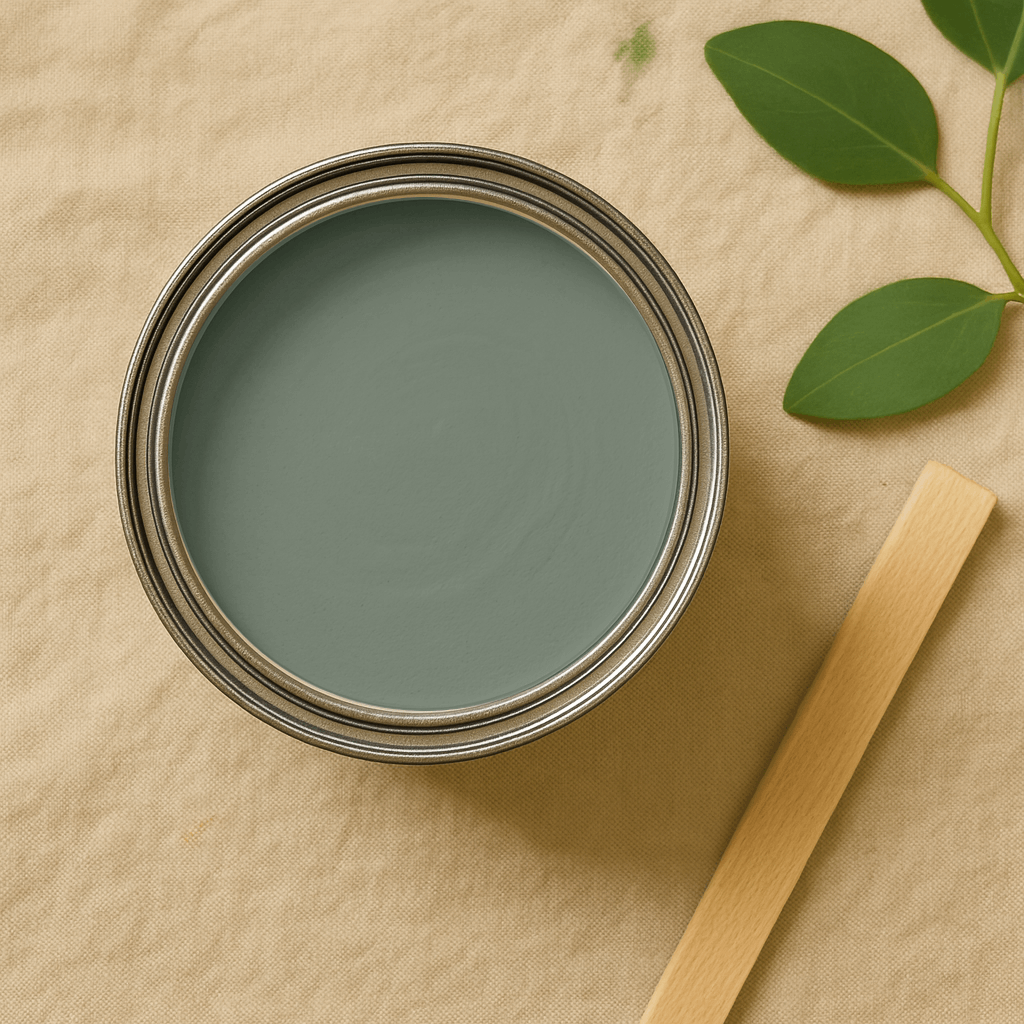 Pudrig-Matte Wandfarbe "Moosgrün"