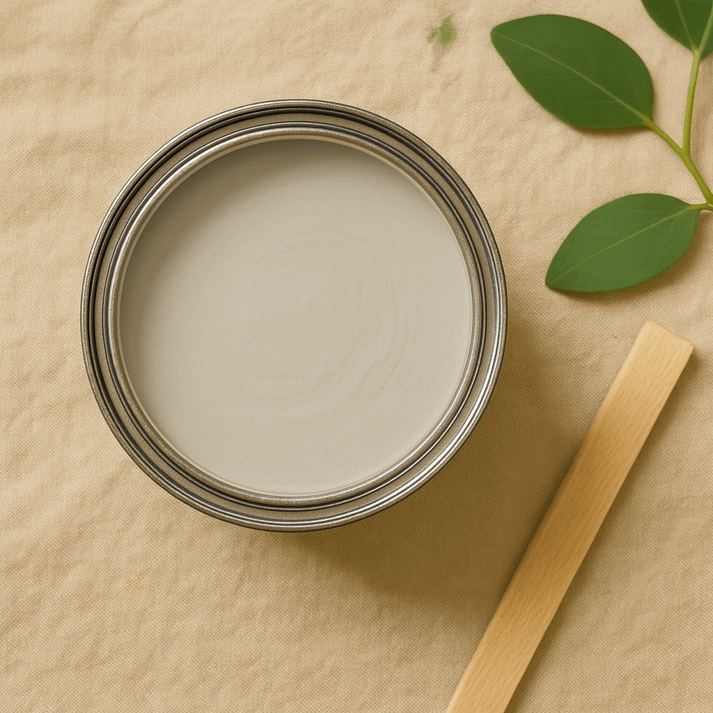 Pudrig-Matte Wandfarbe "Sandgrün"