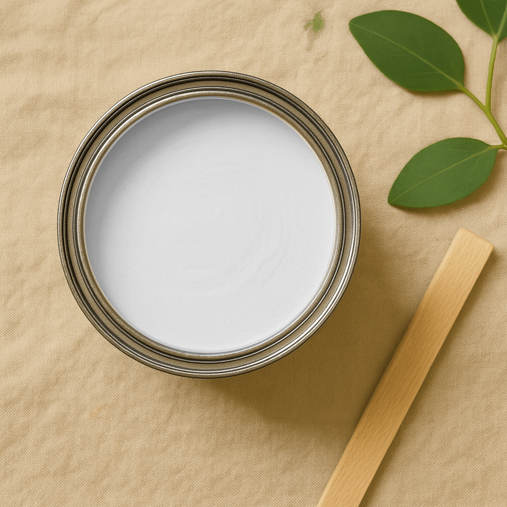 Pudrig-Matte Wandfarbe "Schneeweiß"
