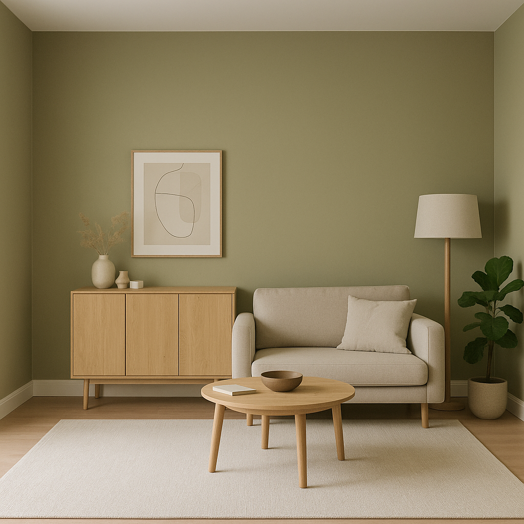 Pudrig-Matte Wandfarbe "Seetang"
