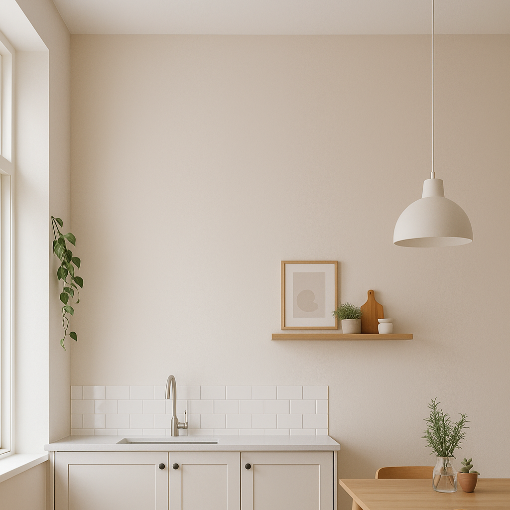 Pudrig-Matte Wandfarbe "Taupe"