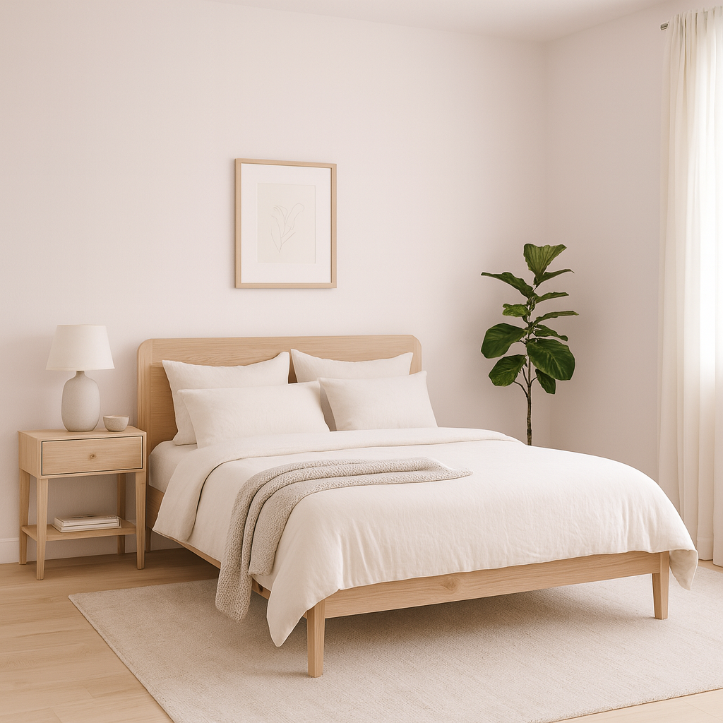Pudrig-Matte Wandfarbe "Zartrosa"