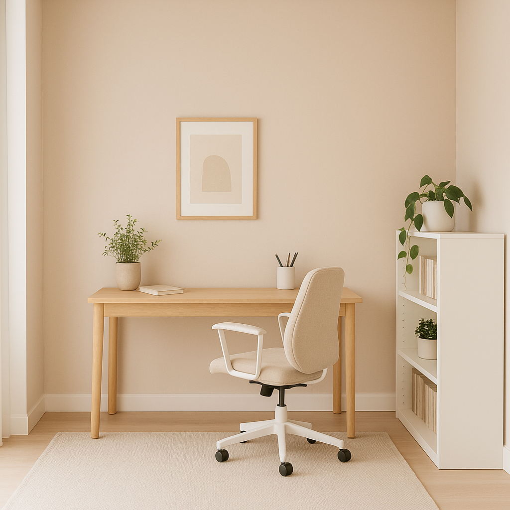 Pudrig-Matte Wandfarbe "Zimtschnecke"